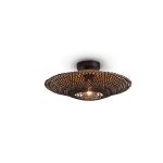 Good&Mojo Plafondlamp Kalimantan Bamboe Zwart | Geschikt voor 1x E27 