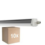 Voordeelpak 10x Ledvance Waterdicht Montagebalk Vochtbestendig FLEX Doorvoerbedrading 42W 6800lm - 830 Warm Wit| IP66 - Vervangt 2x58W