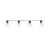 Eglo LED Prikkabel Partaj Zwart 4.5M - 830 Warm Wit | incl. 16 Lichtbronnen