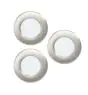 Voordeelpak 3x Eglo Inbouw Spot Fueva 6 Kunststof Satijn Nikkel 11.1W 1350lm - 827-840-865 CCT
